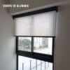 cortinas roller con cenefa de aluminio marca alrex sistema coulisse