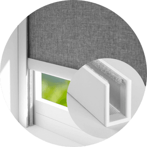 cortinas roller con perfiles laterales a medida